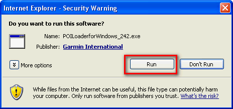 Garmin POILoader