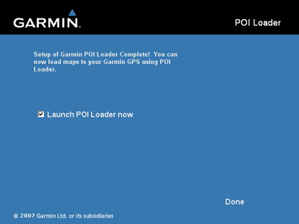Garmin POILoader