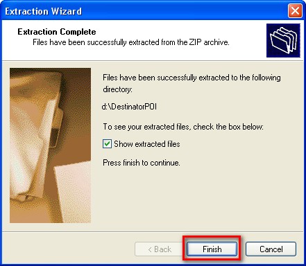 Extract Speedcam Data To destinator Step 3